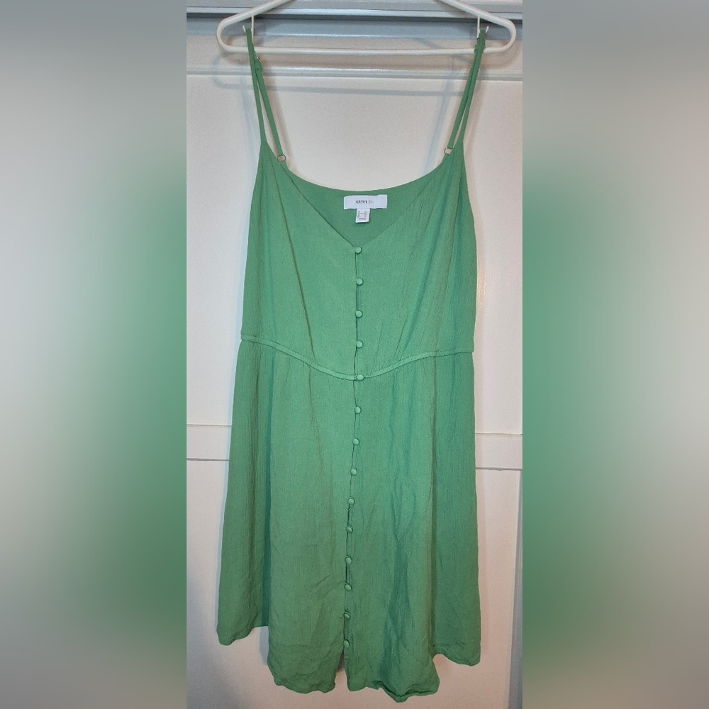 Green Button-Down Dress